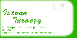 istvan turoczy business card