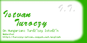 istvan turoczy business card